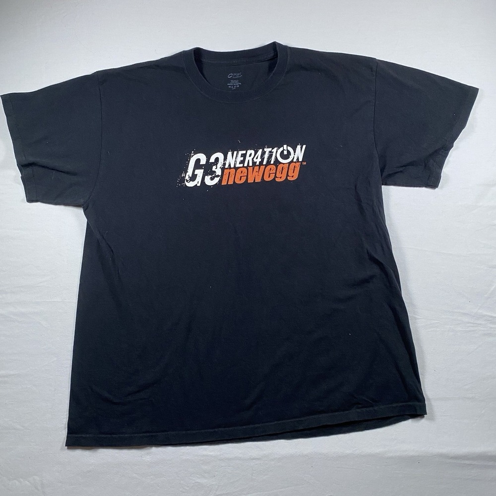 C PORT  AND COMPANY GRAPHIC SHIRT  G3NER4T1ON NEWEGG  SPACE RACER  XL BLACK
